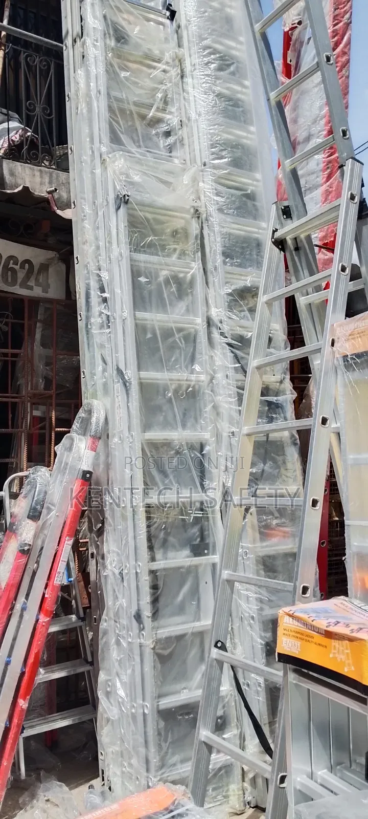 All Aluminum Extension Ladders Available 12ftby2,14x2