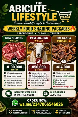 Cow Sharing | Ram | Dry Kanda (Pomo) | Bulk Foodstuff in Port Harcourt