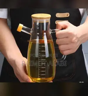 Oil Jug With a Bamboo Lid