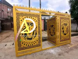 Lion Head Wrought Iron Gate Sliding