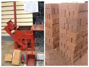 Double Clay Brick Press Machine;Manual/Multi Purpose