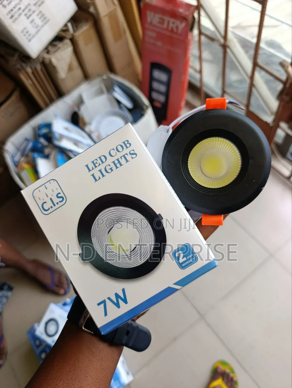 7watt Led Pop Light Black Body