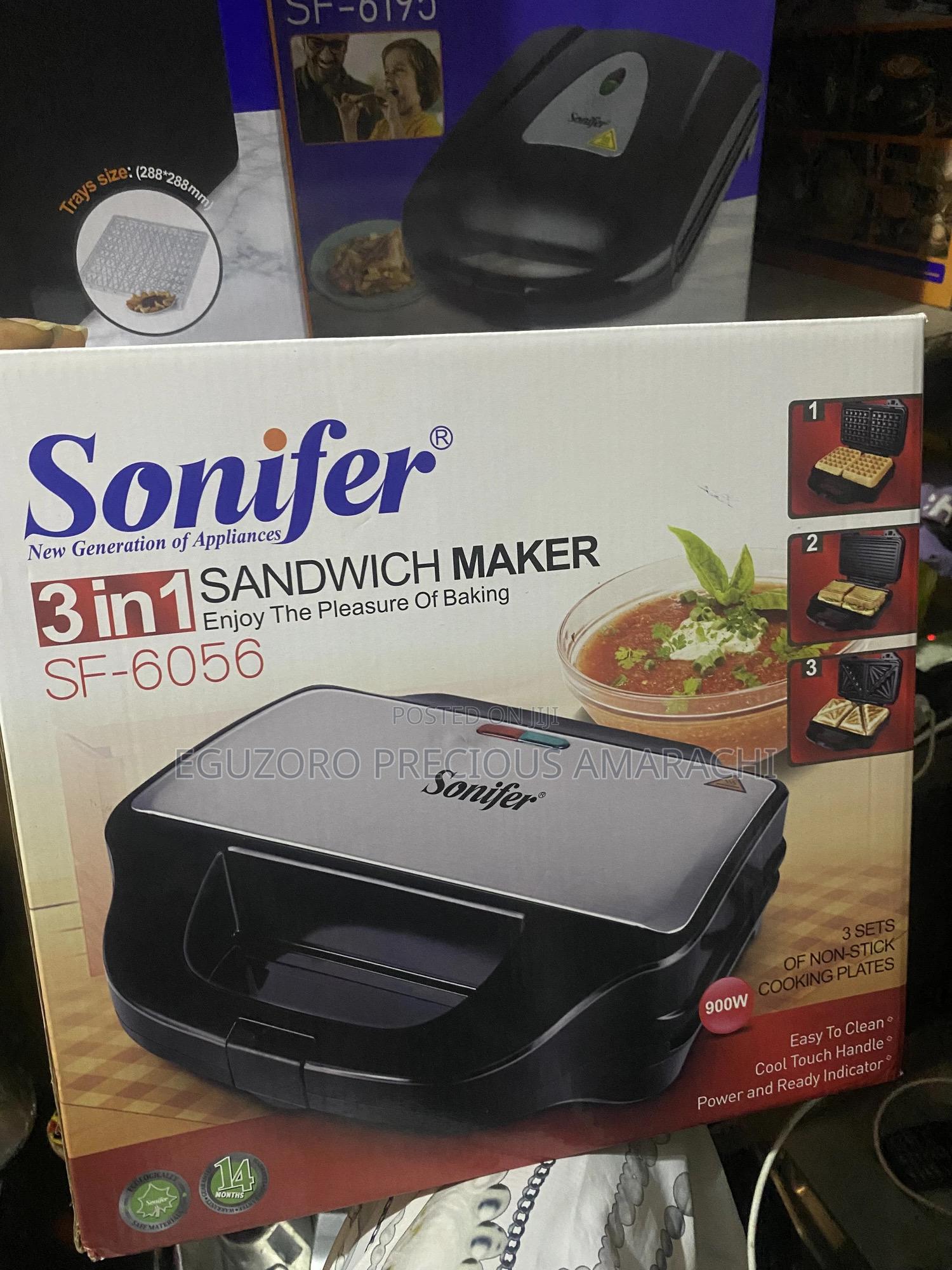 3in1 Sonifer 2 Face Sandwich Maker-900w