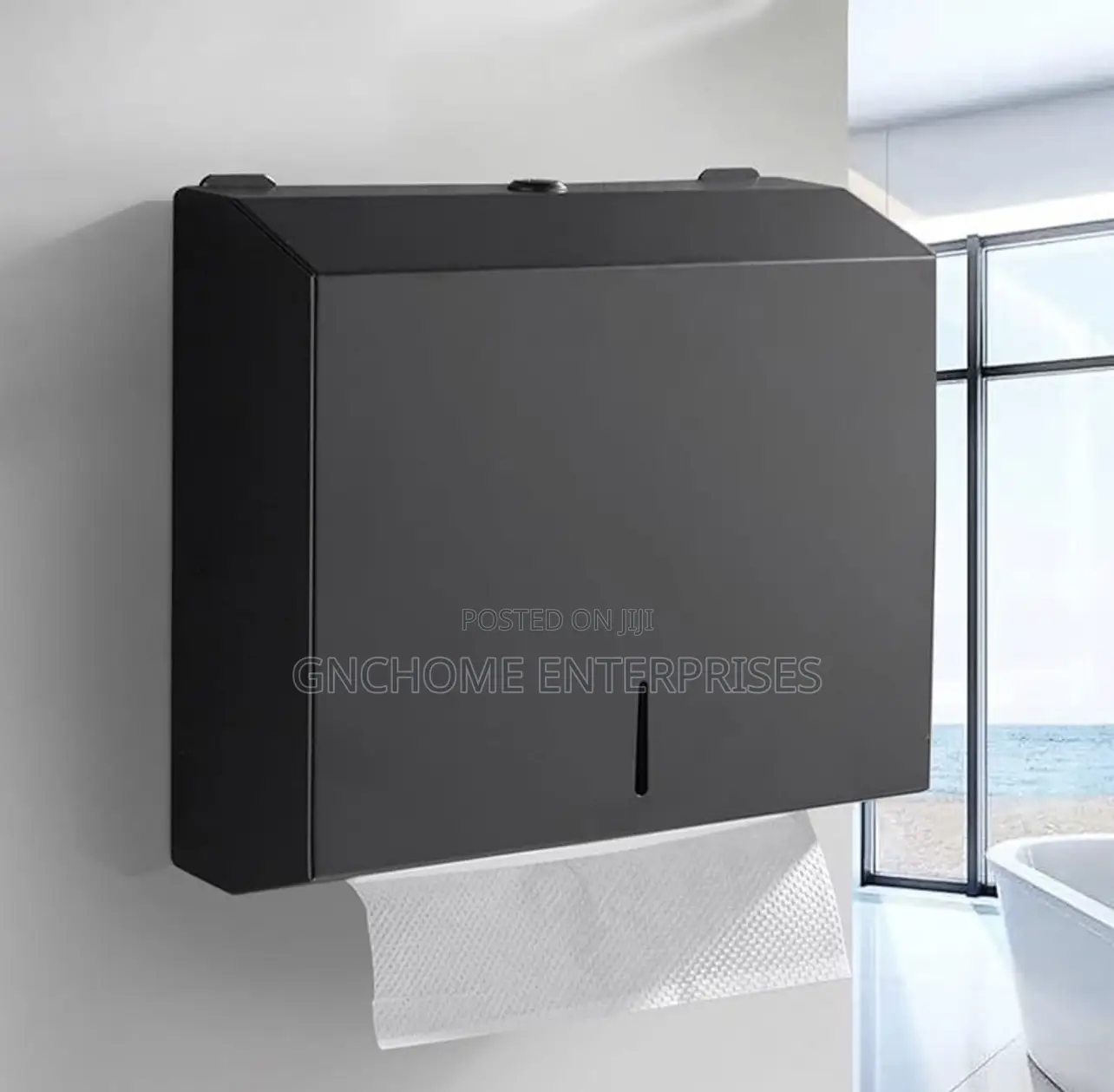 Black Tissue Box