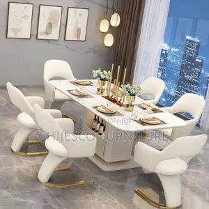 High Quality 6 Seater Marble Dinning Set