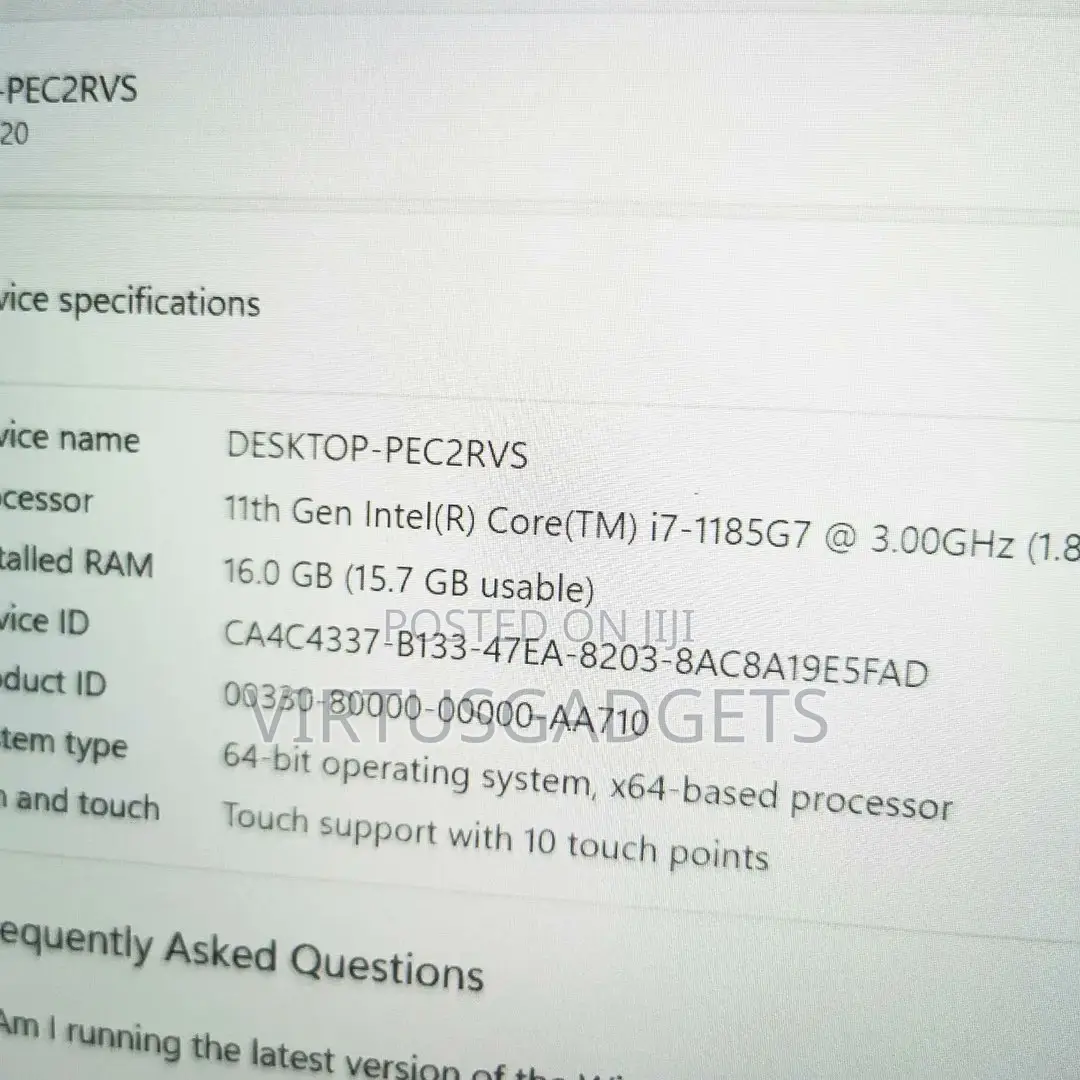 Laptop Dell Latitude 5320 16GB Intel Core i7 SSD 512GB