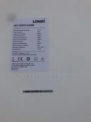 610w Longi Monofecial Solar Panel