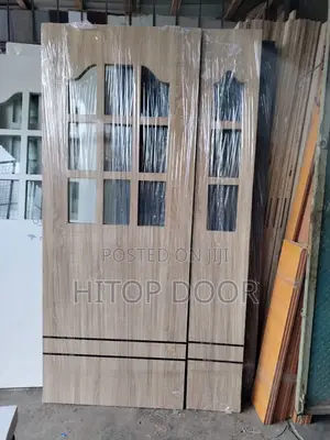 Modern HDF Glass Door With Frame and Architrave