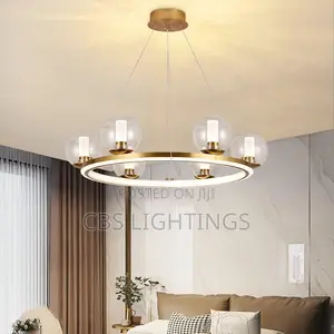 Modern Gold Halo Chandelier