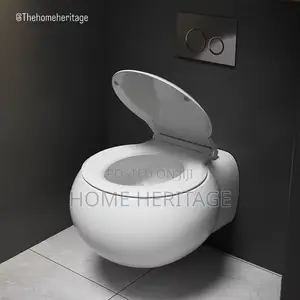Luxury Stylish Round Wall-Hung Toilet – Tonado Flushing 