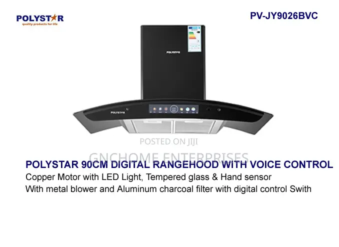 Voice Control Kitchen Extractor 90cm