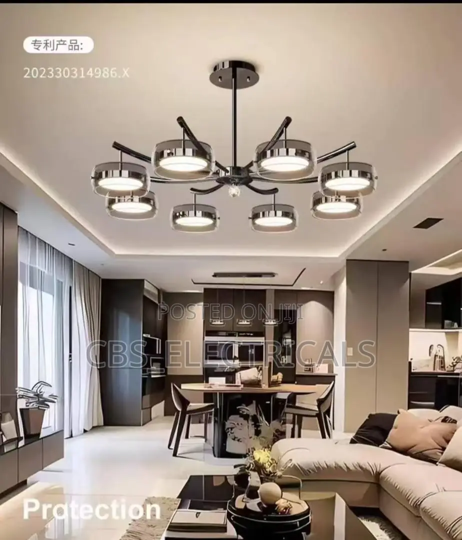 8-Light Minimalist Chandelier