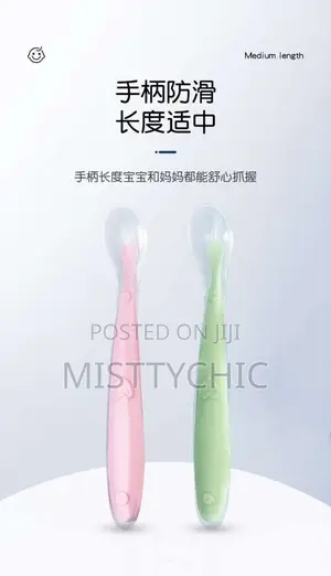 2 in 1 Baby Silicone Spoon