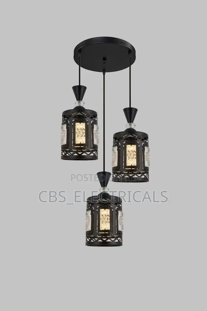 Rustic Industrial Triple Pendant