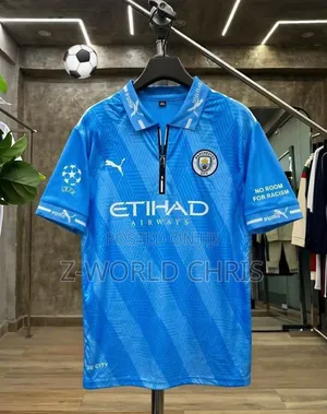 Manchester City Official 26 Uefa Pre-Match Conference Shirt