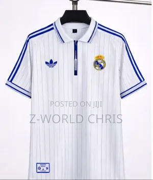 Original Real Madrid Official Icon Conference White Polo Shirt
