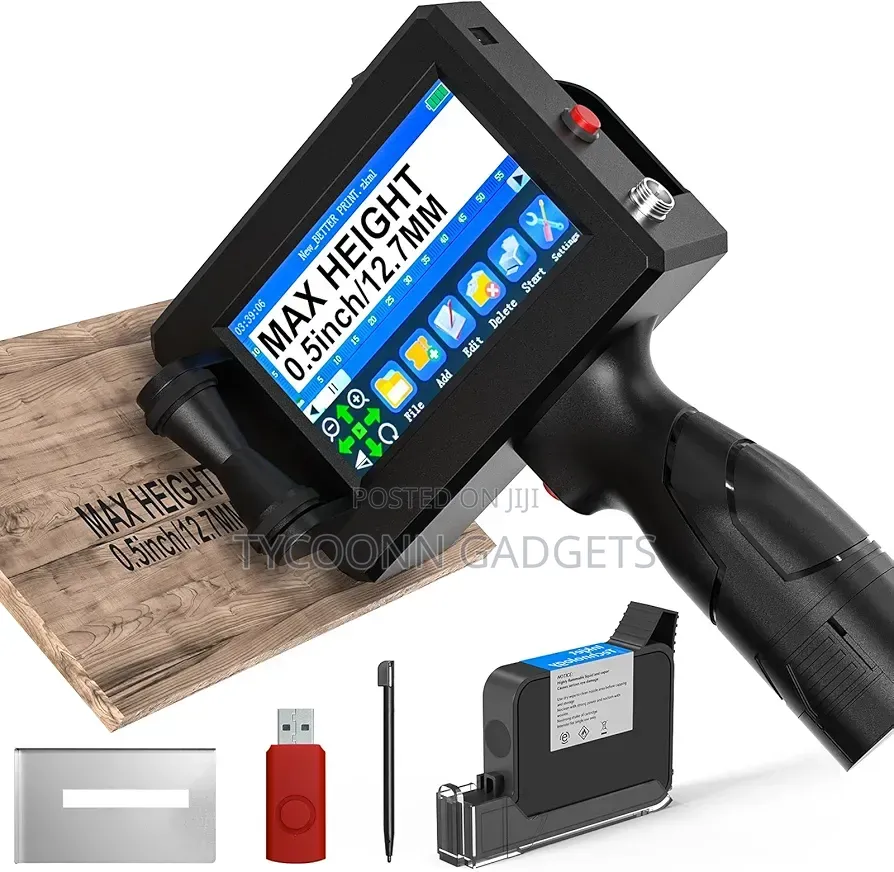 Handheld Inkjet Printer With 42ml Hp Quick-drying Ink Cartridge