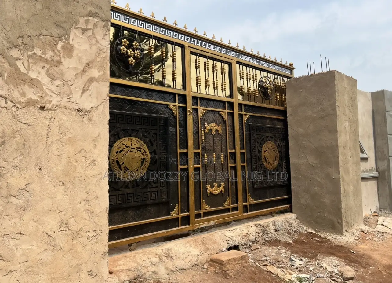 Black Wrought Iron Gate