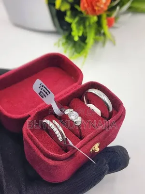 Us Silver Original Couple Wedding Ring Set