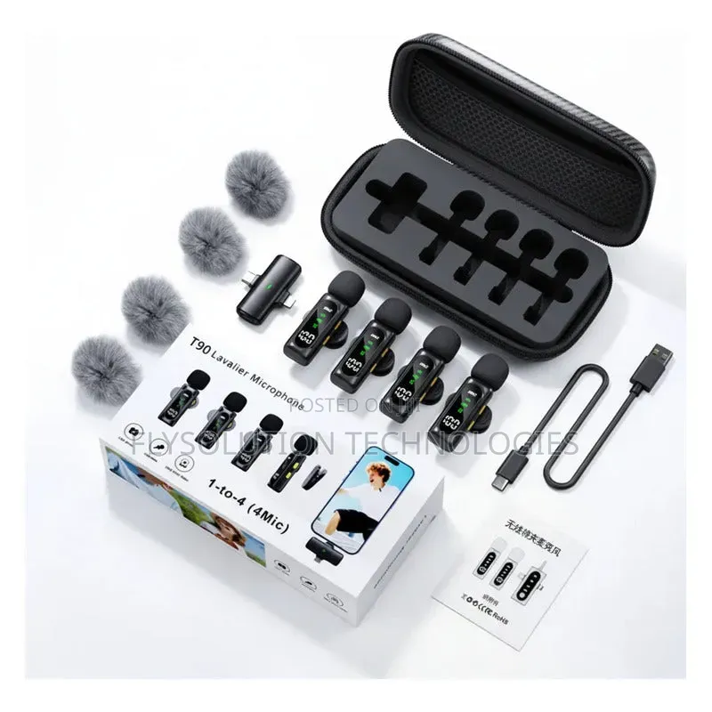 T90 Wireless Bluetooth Lavalier Microphones