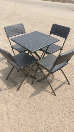 Folding Chairs and Tables Draft Rattan