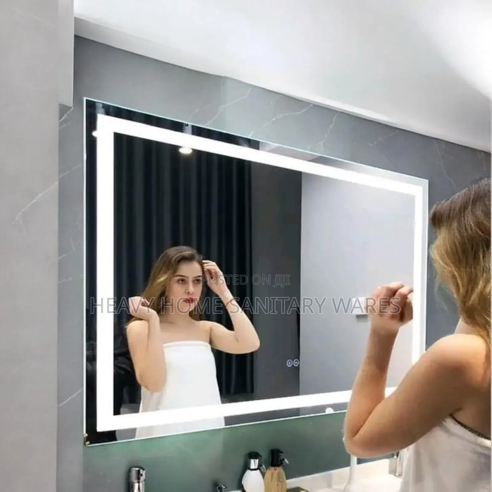 Living Room and Makeup Mirror With Light