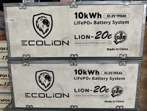 10kwh 48v Ecolion Lithium Battery