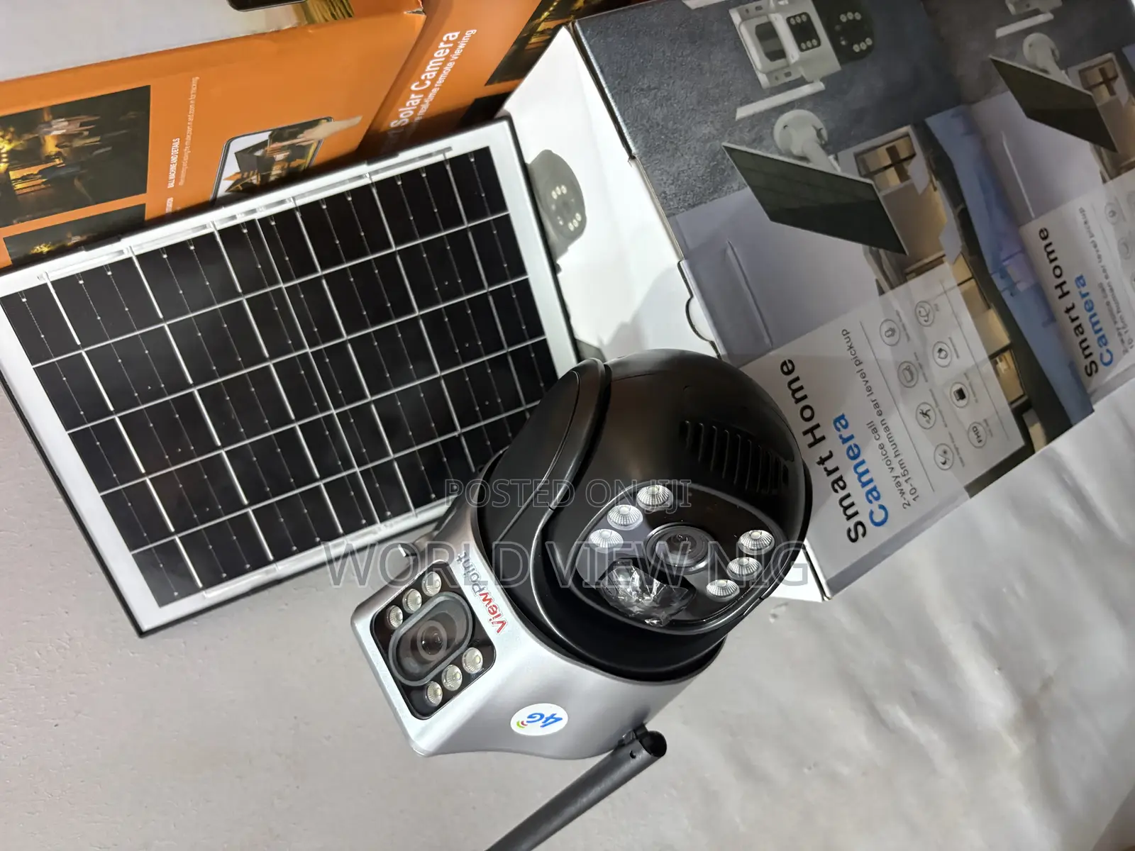 PTZ Solar Security Camera Dual Lens