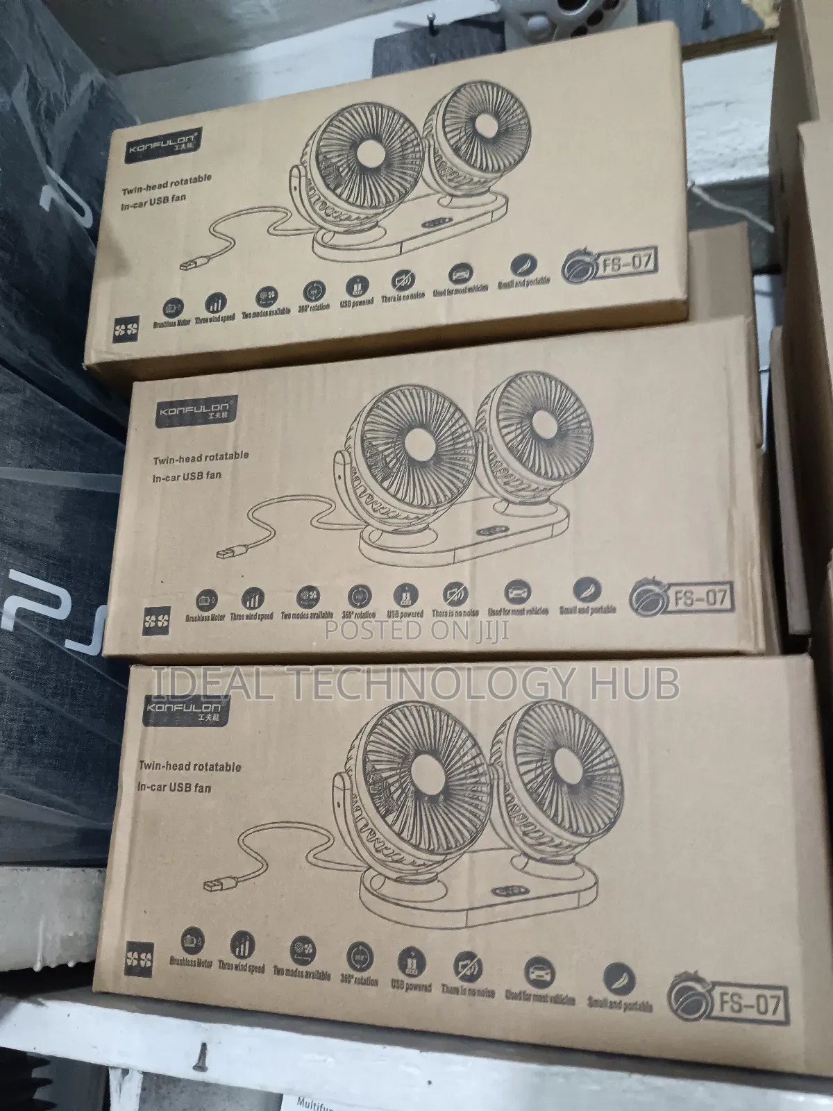Konfulon Usb Car Fan