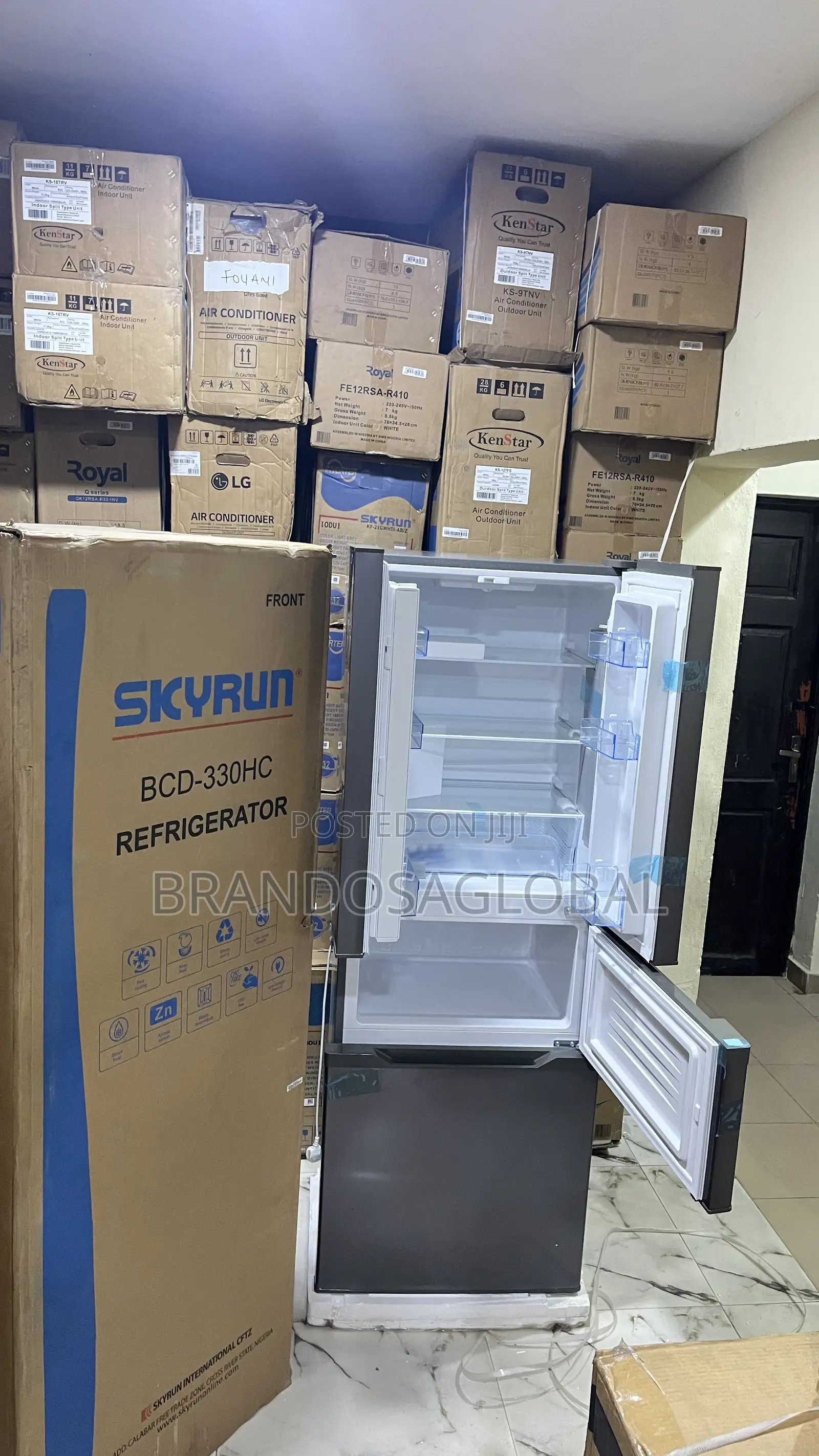 Skyrun 330l Refrigerator(Bcd-330hc–Large Capacity Storage Refrigerator