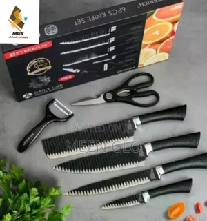 Unique 6pcs Kitchen Knife Set With Scissors And Potato Cutter