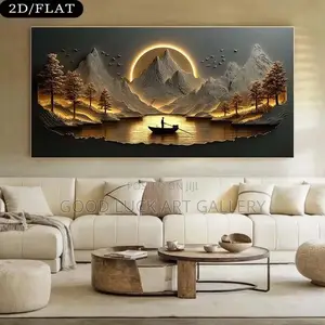 Modern Frameless Canvas Artwork