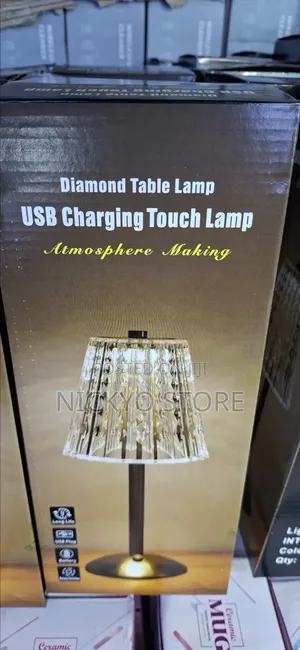 Usb Charging Diamond Table Lamp (Touch Control Night Light)