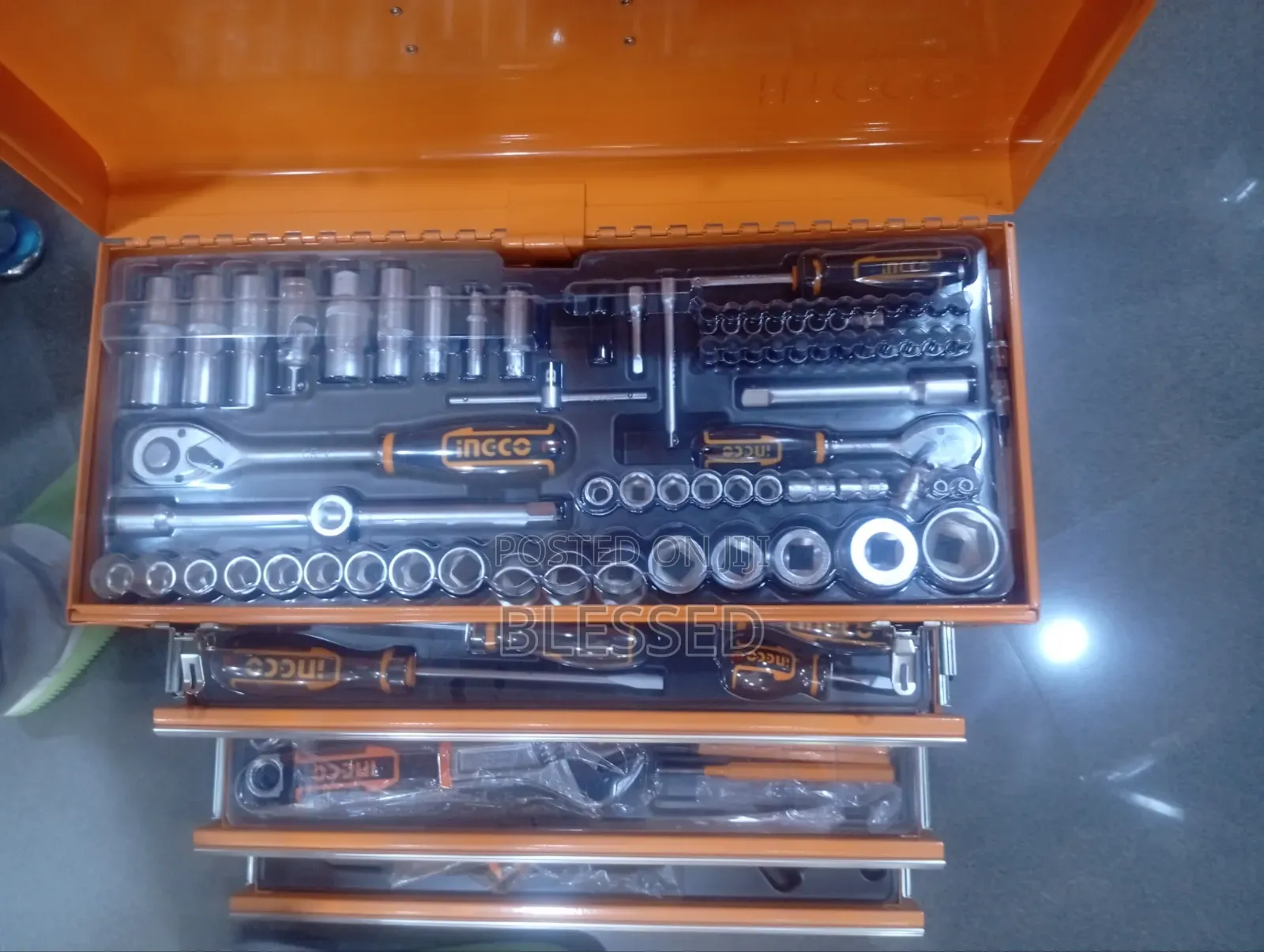 Ingco 132 Pcs Mechanical Tools Box