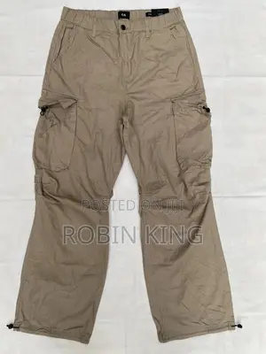 Canda Brown Cargo Combat Baggy Trousers W32 L44