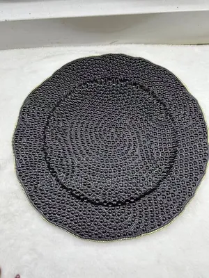 Quality Black Charger Plate