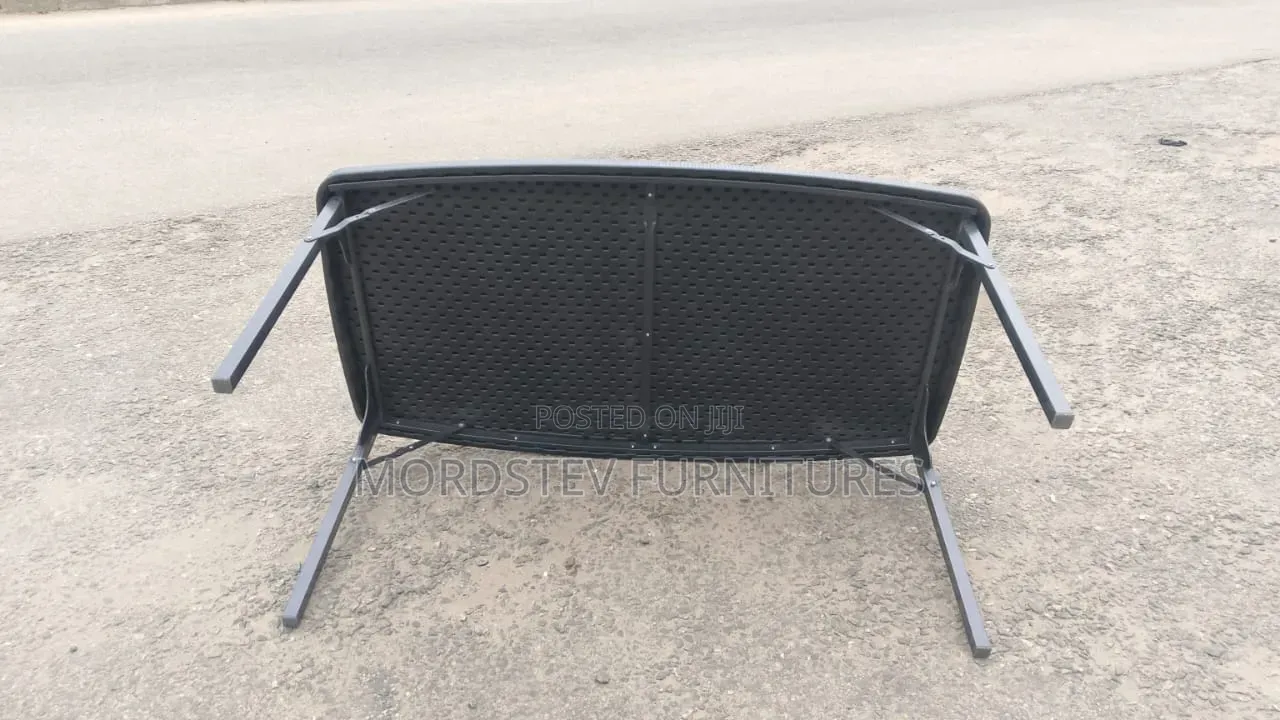 Foreign Folding Rattan Draft Table 5ft