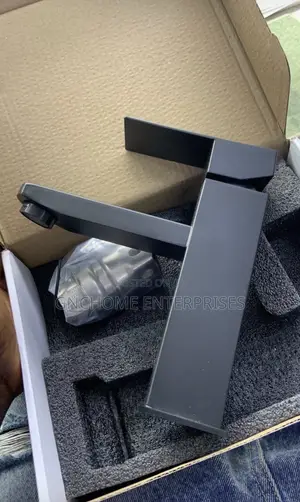 Original Black Basin Mixer Tap Square