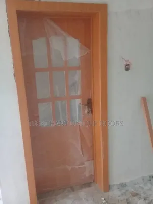 Hdf Glass Door With Frame And Acytrave Keylock And Installation