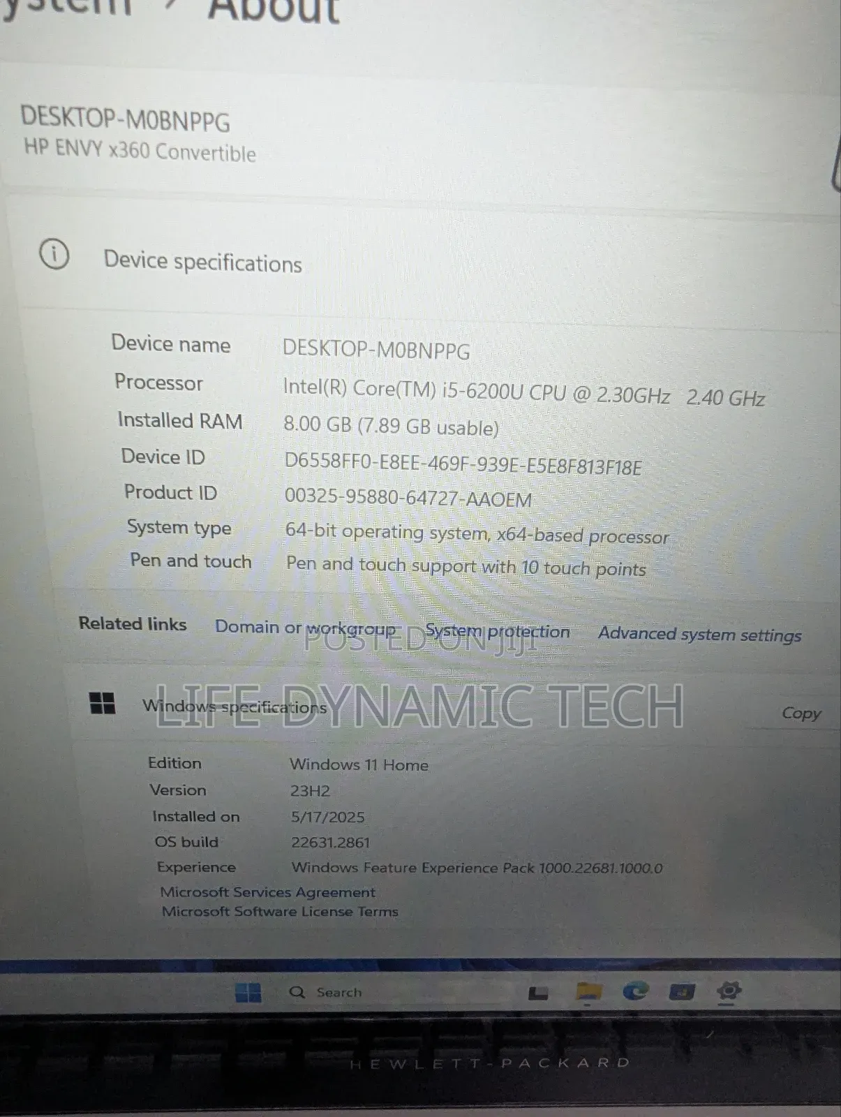 Laptop HP Envy 15 8GB Intel Core i5 SSD 256GB