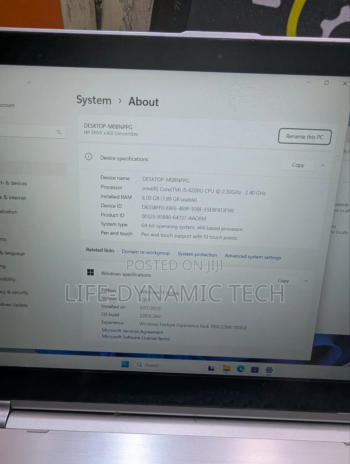 Laptop HP Envy 15 8GB Intel Core i5 SSD 256GB