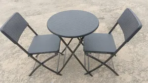 Set of Foreign Folding Chairs and Tables