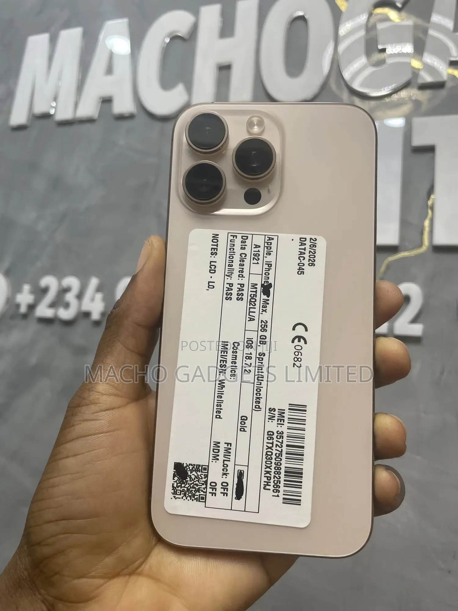 Apple iPhone 16 Pro Max 256 GB Gold