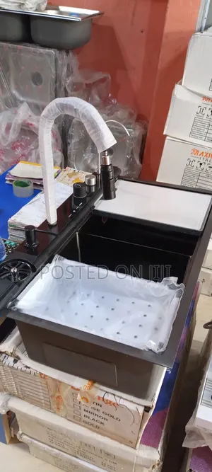 7 Button Multi Function Special Kitchen Sink With Double Bowl