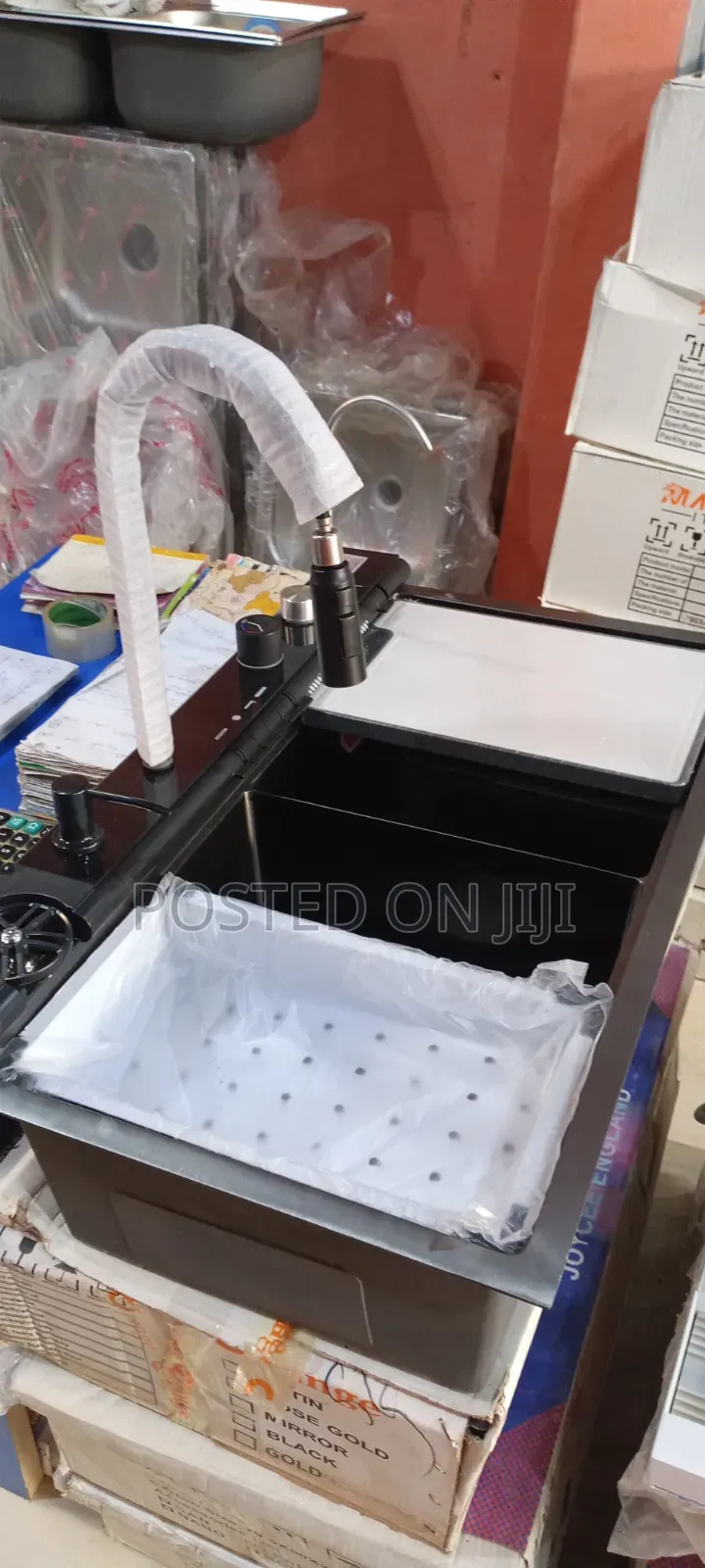 7 Button Multi Function Special Kitchen Sink With Double Bowl