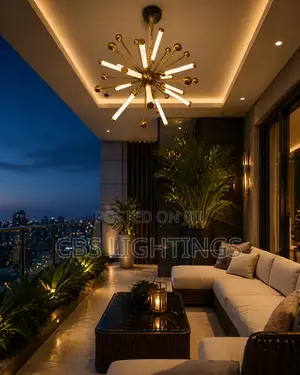 Modern Gold Sputnik Led Chandelier – Luxury Edition