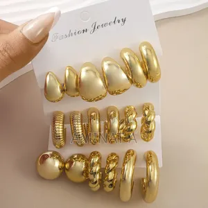 Hoop Acrylic Chunky Earring (Set of 3 Pairs)