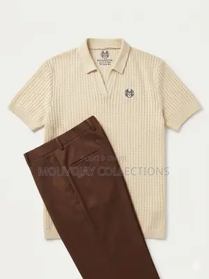Knitted Casual Top and Pants