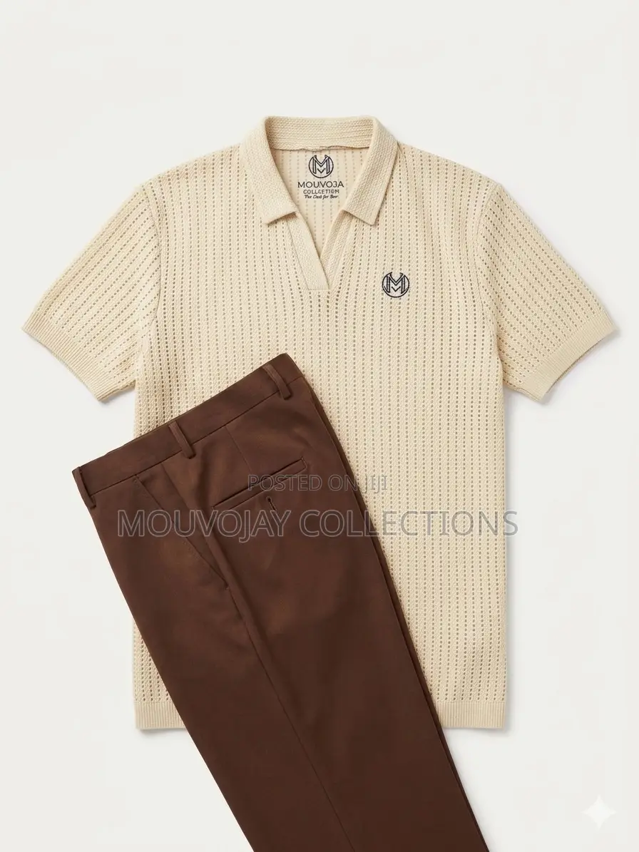 Knitted Casual Top and Pants