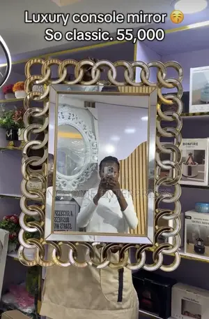 Square Gold Mirror